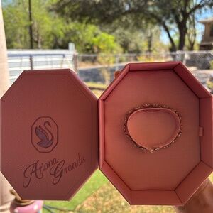 Ariana Grande Pink Bracelet with Silver Tone